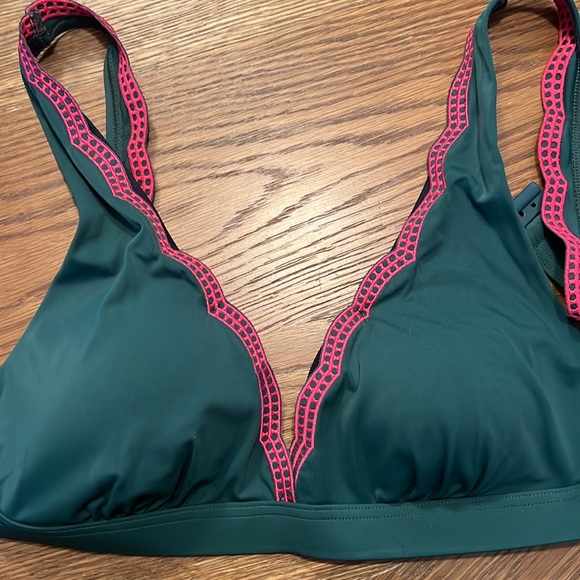 Boden Corfu Bikini Top & Bottom in Hunter Green Size 8 - Picture 3 of 5